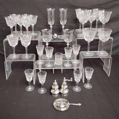 Vintage Glass, Gorham Crystal, & Silver Plate