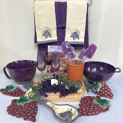 Grape-Themed Kitchen & Dining Collection