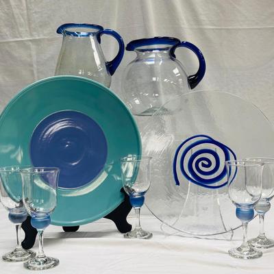 Cobalt Blue and Glassware Collection