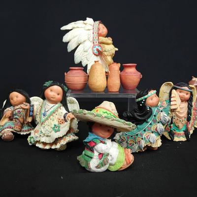 Enesco Friends of the Feather Figurine Collection W/ "One Who Lifts Spirits"