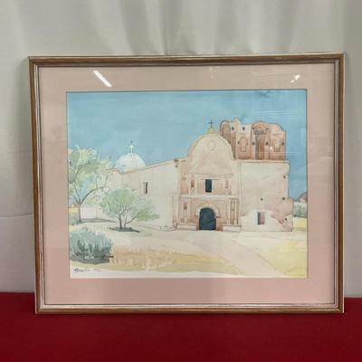 Original Watercolor Painting Of Tumacacori Mission
