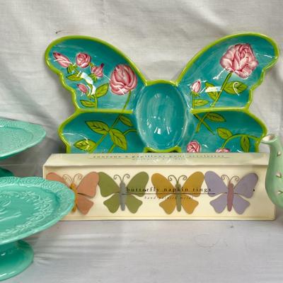 Easter Extravaganza! Macys Butterfly Platter, Charter Club Teapot, Cake Stands & more Exciting Easte