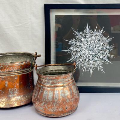 Copper Buckets & Monochrome Cactus Print! 