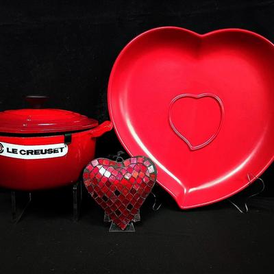 Le Creuset Heart Dutch Oven & Valentine Serveware Collection