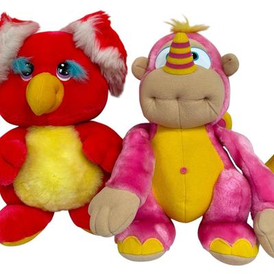 Vintage Disney Wuzzles Plush Pair – Koalakeet & Rhinokey