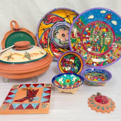 Artful Earthenware Plates, Bowls & More Serving Dishes! 