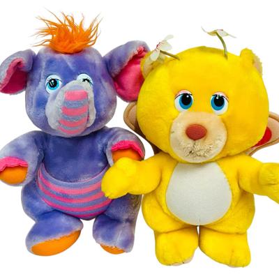Vintage Wuzzles Plush Pair – Eleroo & Butterbear