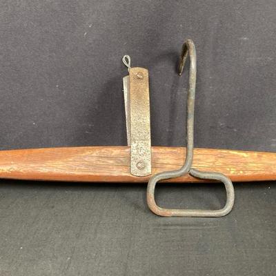 Vintage Iron hook and Ox Yoke