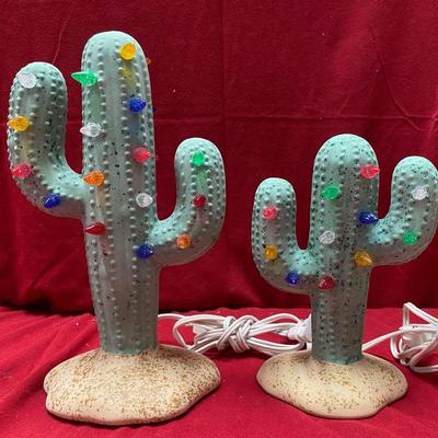 Light-up Christmas Cactus x 2