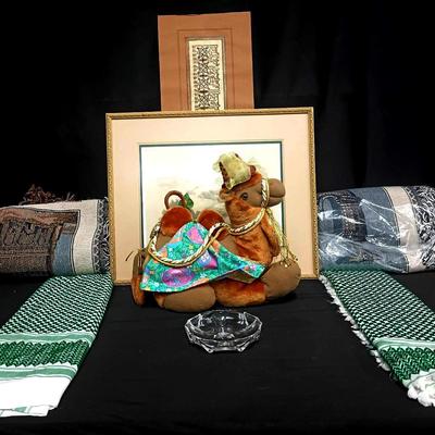 Middle Eastern Décor & Textiles Collection – Artwork, Fabrics, Plush Camel