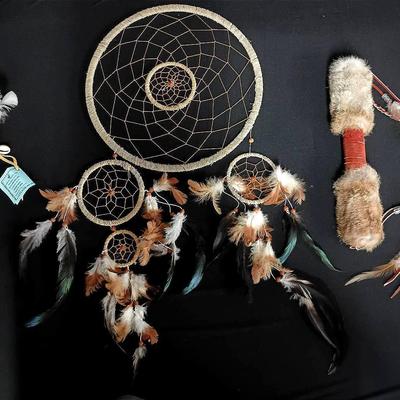 Native American–Style Dreamcatcher, Prayer & Talking Stick – Cherokee Registered Artisan