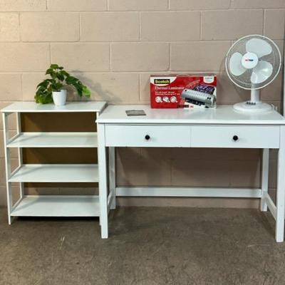 Ashley Home Office Desk, 4-tier Bookcase, & More