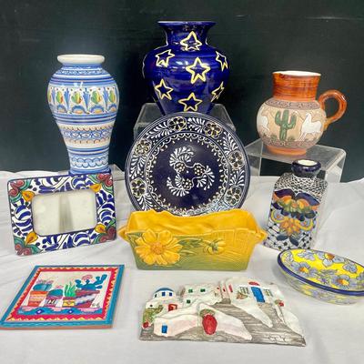 Decorative Ceramics Feat. Vintage Italian Rustic Majolica Vase  