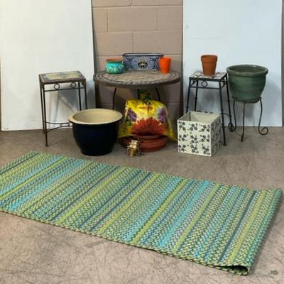 Crate & Barrel Outdoor Rug, Talavera Planters, & More