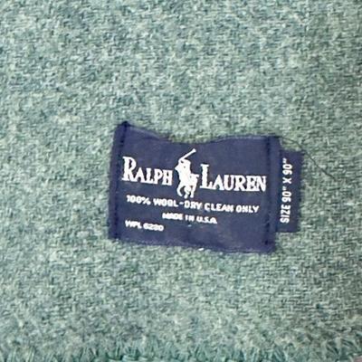 Ralph Lauren 100% Wool & Green Velour Tassel Blankets!