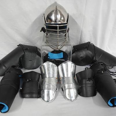 Medieval Reenactment & HEMA Armor Set – Helmet & Plate Protection