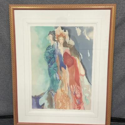 Limited Edition Watercolor Print, “Painted Cloak”, By Jane Bazinet