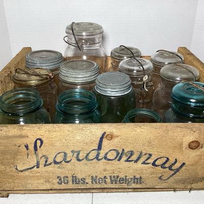 Vintage Ball Canning Jars – Mixed Clear & Aqua