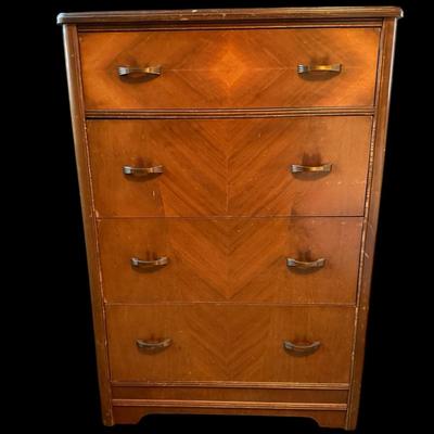 Vintage Art Deco Waterfall Dresser – 1930s to 1940s