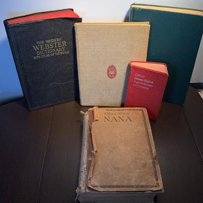 Vintage & Antique Book Collection – 1940s-1960s Classics, Dictionaries & European Literature