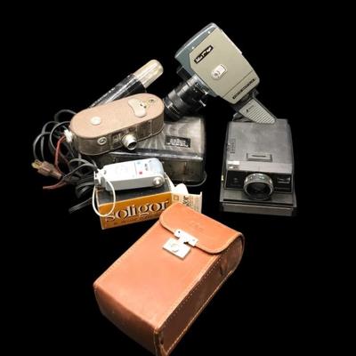 Vintage Camera Collection – Includes Keystone 8mm, Braun Projector, Polaroid & More