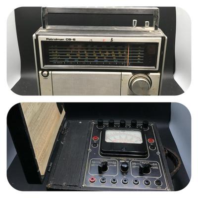 Vintage Electronics Lot – Realistic Patrolman CB-6 Radio & Triplett Model 310 Multimeter