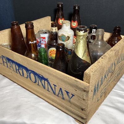 Vintage Beer Bottle & Cans Assortment 