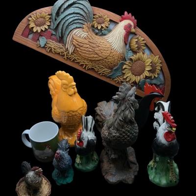Rooster Figurines & Décor Collection – Statues, Wall Art, Wind Chimes & More