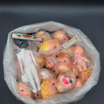 Large Lot of Vintage Doll Parts – Doll Making Kits & Heads 