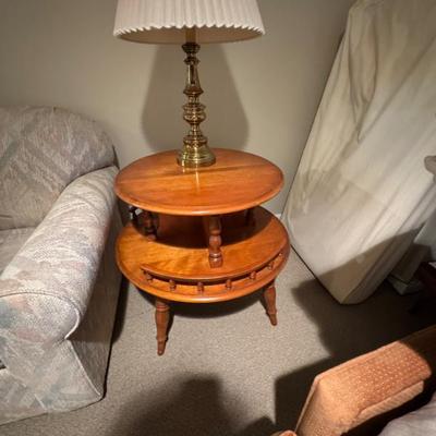 Sale Photo Thumbnail #24: Vintage Cushman. colonial  round tier table 