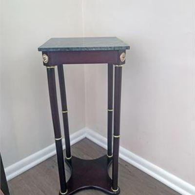 Coaster Marble Top Pedestal Table .jpg