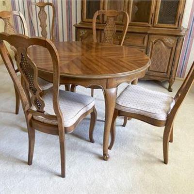 Solid Wood & Cane Dining Set .jpg