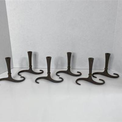 Dansk Cast Iron Taper Candle Holders .jpg