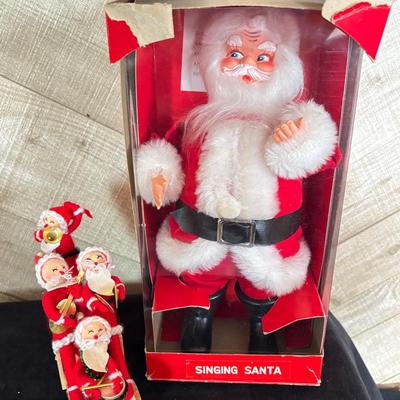 Vintage Singing Santa, Made In Japan