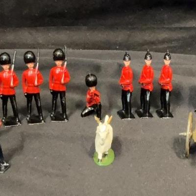 Vintage British Metal Toy Soldiers