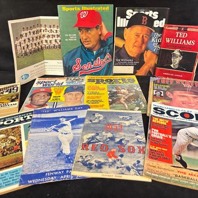 1952 Red Sox Fenway Park Program, Ted Williams Sports Illustrated Covers And More