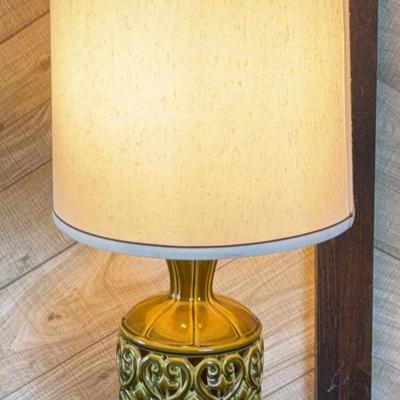 Green Ceramic Mid Century Modern Lamp