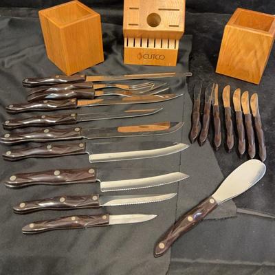 Cutco Knives & Wood Knife Blocks
