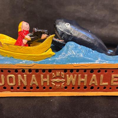 Jonah The Whale Metal Mechanical Bank
