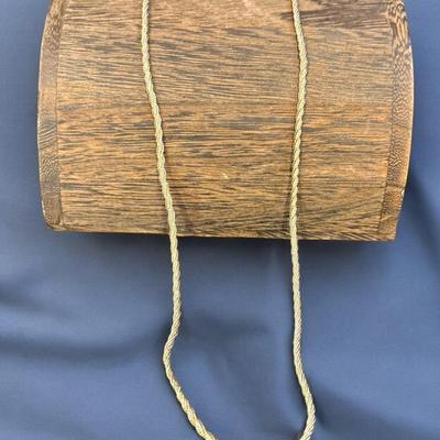14K Gold Twisted Rope Chain Necklace, 9.9 grams