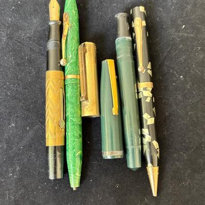 Fountain Pen And Mechanical Pencil For Repair Or Parts