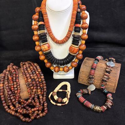 Wooden Beaded Necklaces
