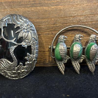 Sterling Bird Brooches