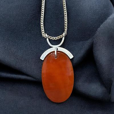 Henry Steig 925 Carnelian Pendant