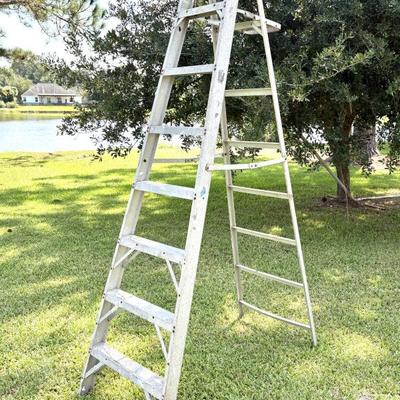 MD Commercial 8’ Aluminum Ladder 