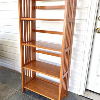 Slatted Folding Bookshelf 