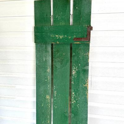 Vintage Green Garden Gate 