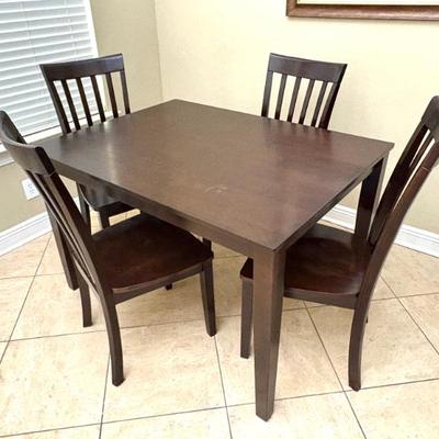 Dining Table Set with 4 Chairs - Made in Vietnam 