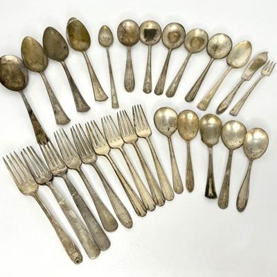 Antique and Vintage Silver Plated Flatware Lot - Rogers Bros., St. Regis Hotel 