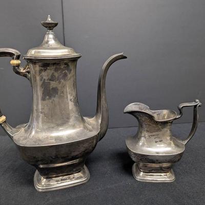 Gorham Sterling Silver Teapot & Creamer